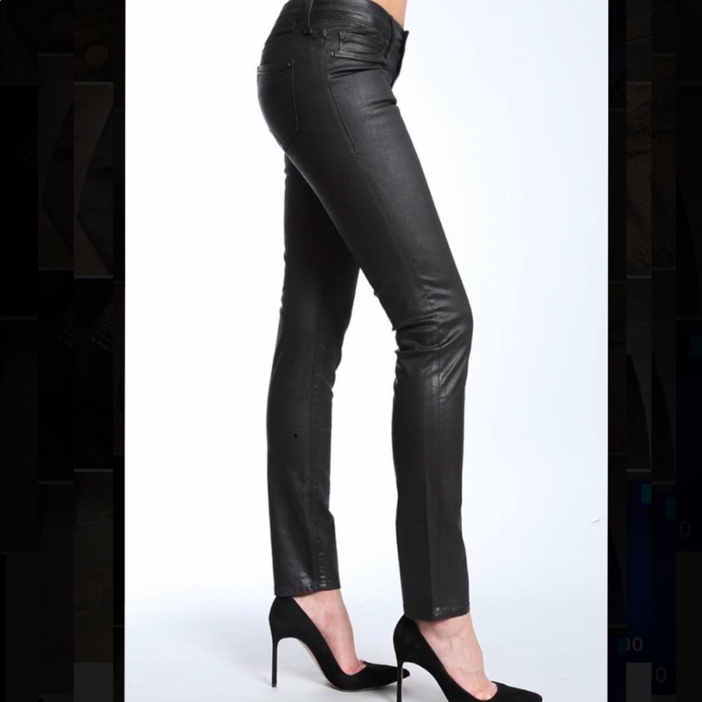 Mavi Coated Mid Rise Skinny Jeans